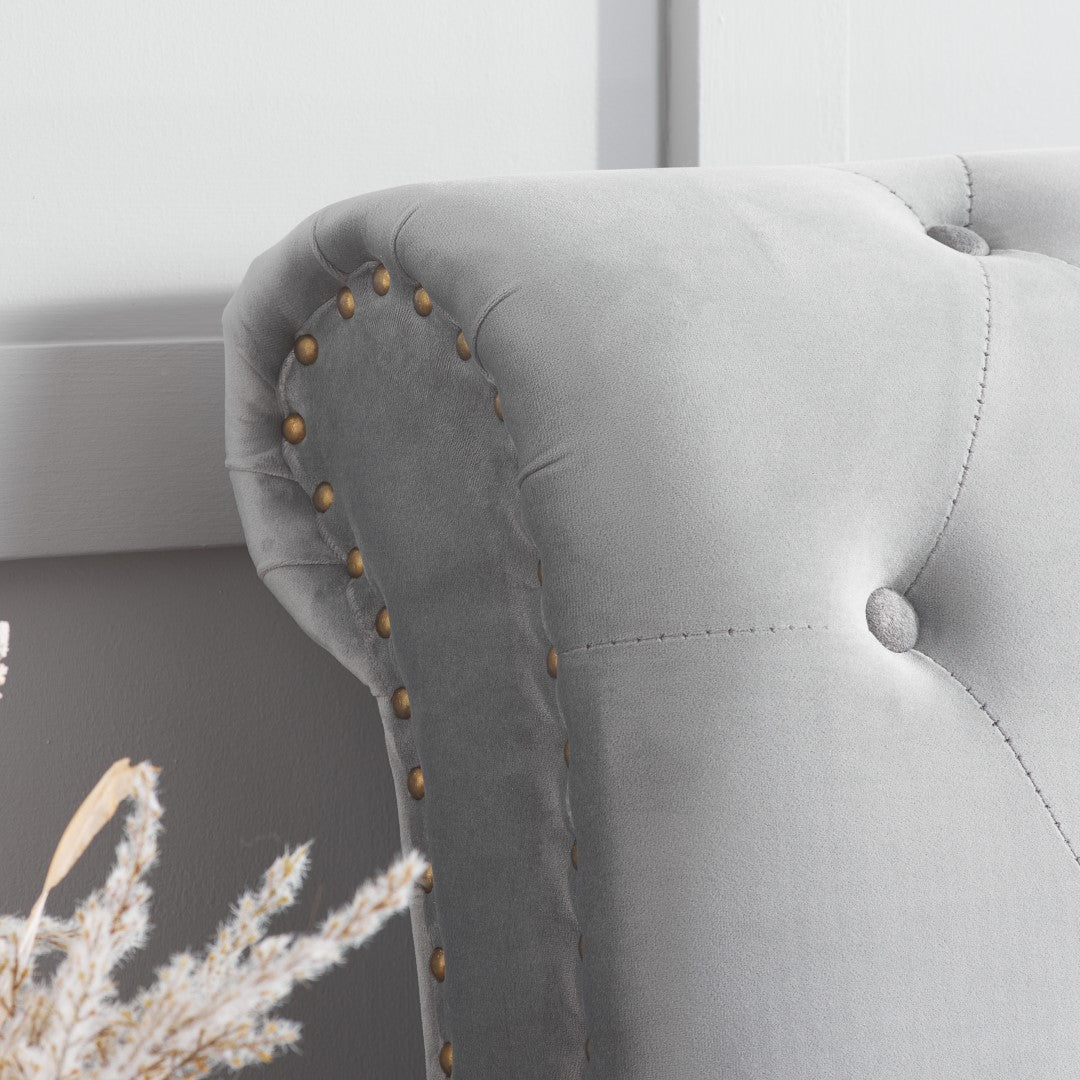 Birlea Opulence 4ft6 Double Grey Fabric Bed Frame