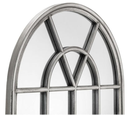 Julian Bowen Opus Pewter Window Mirror