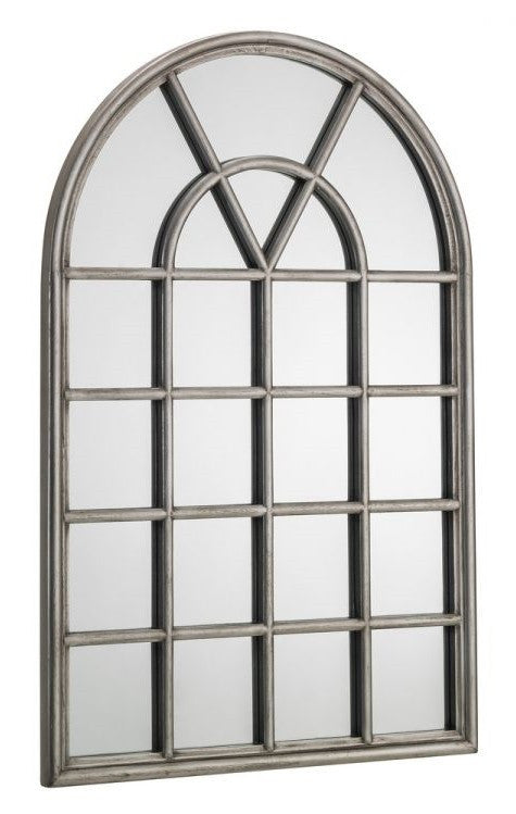 Julian Bowen Opus Pewter Window Mirror