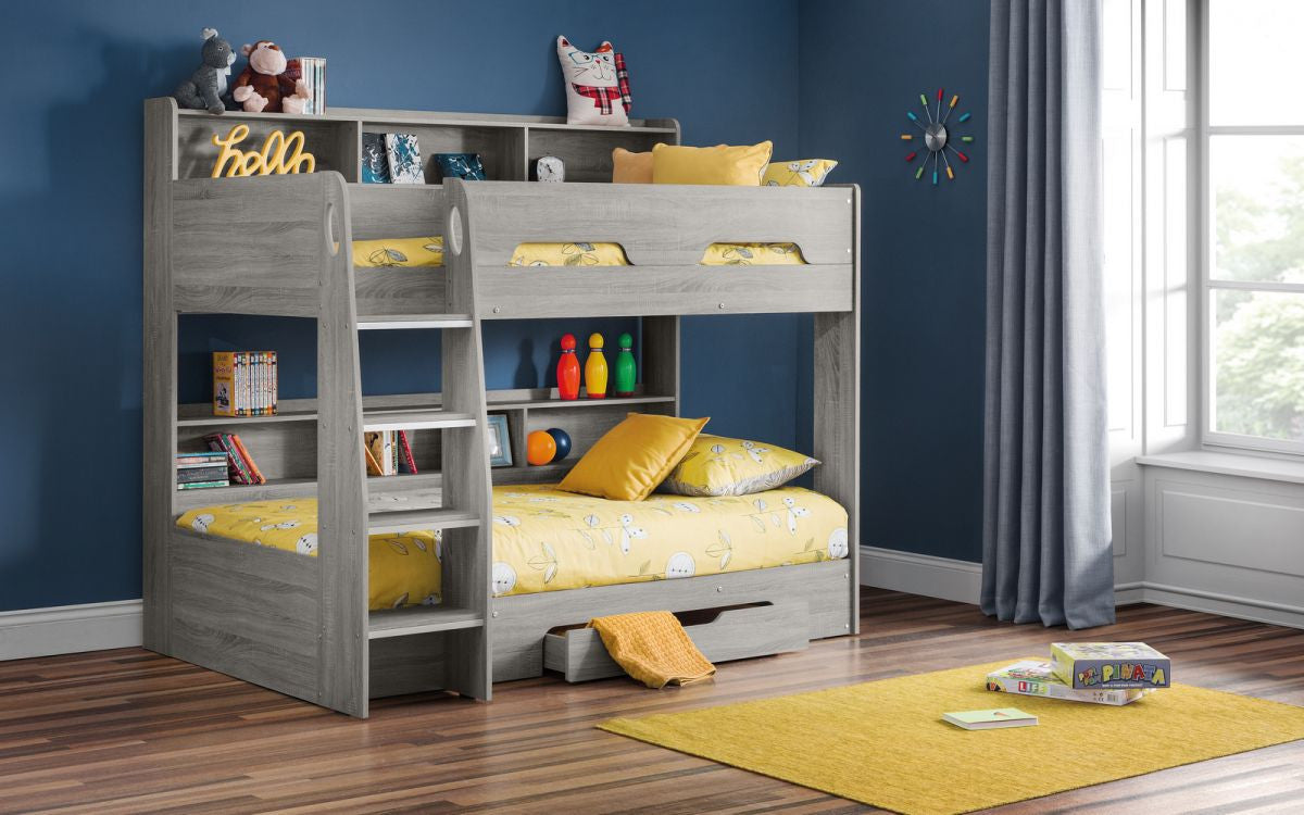 Julian Bowen Orion Grey Wooden Bunk Bed