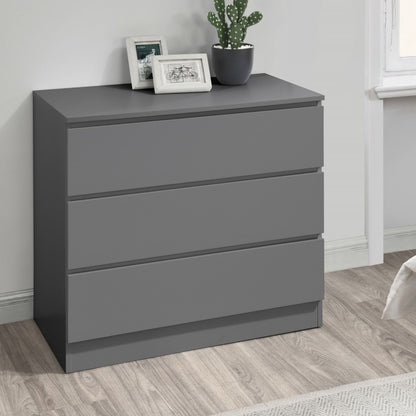 Birlea Oslo Grey 3 Drawer Chest