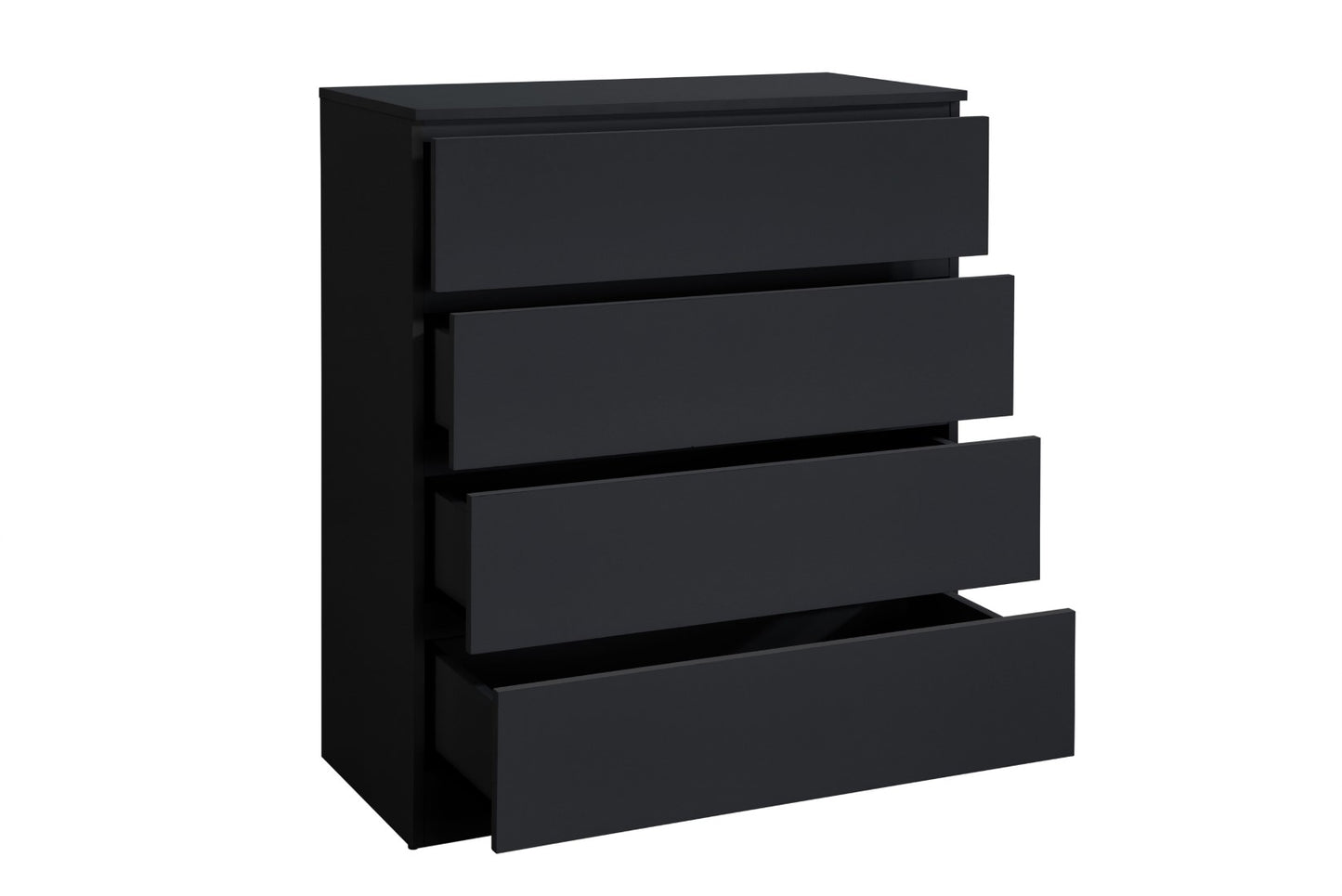 Birlea Oslo Black 4 Drawer Chest