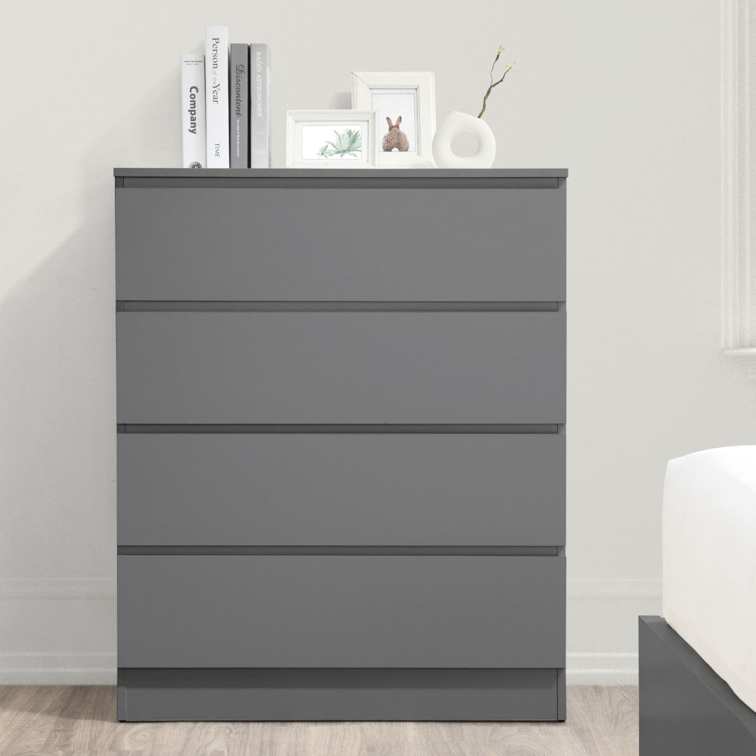 Birlea Oslo Grey 4 Drawer Chest