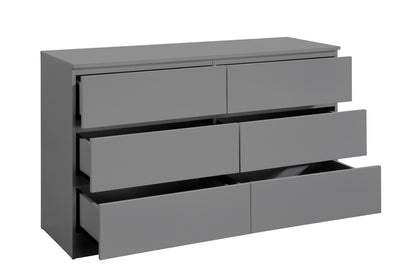 Birlea Oslo Grey 6 Drawer Chest