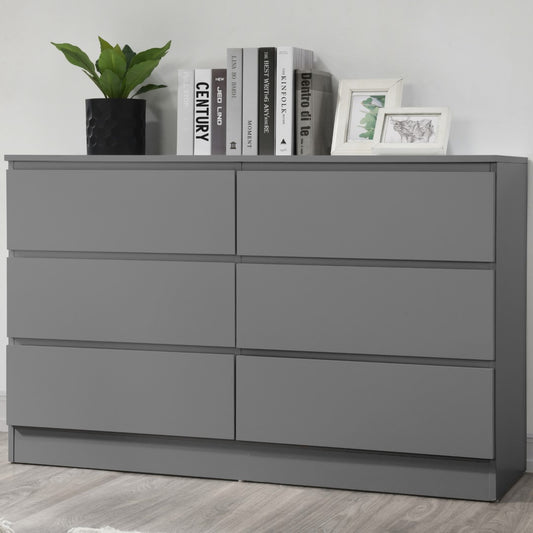 Birlea Oslo Grey 6 Drawer Chest