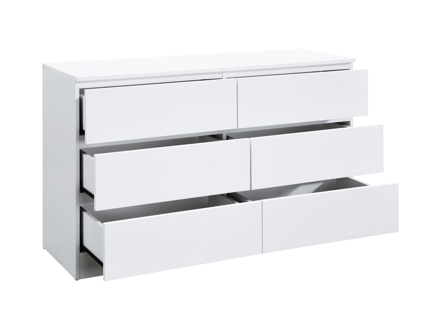 Birlea Oslo White 6 Drawer Chest