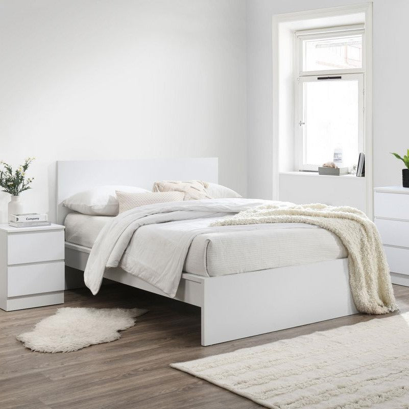 Birlea Oslo 4ft6 Double White Wooden Bed Frame