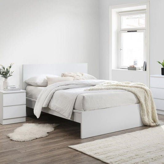 Birlea Oslo 5ft Kingsize White Wooden Bed Frame