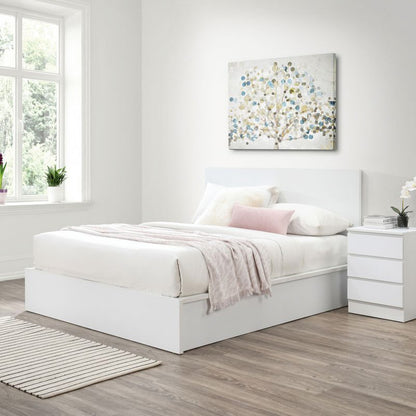 Birlea Oslo 4ft6 Double White Wooden Ottoman Bed Frame