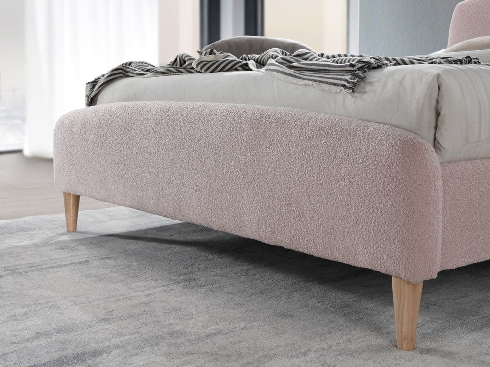 Birlea Otley 4ft6 Double Pink Fabric Bed Frame