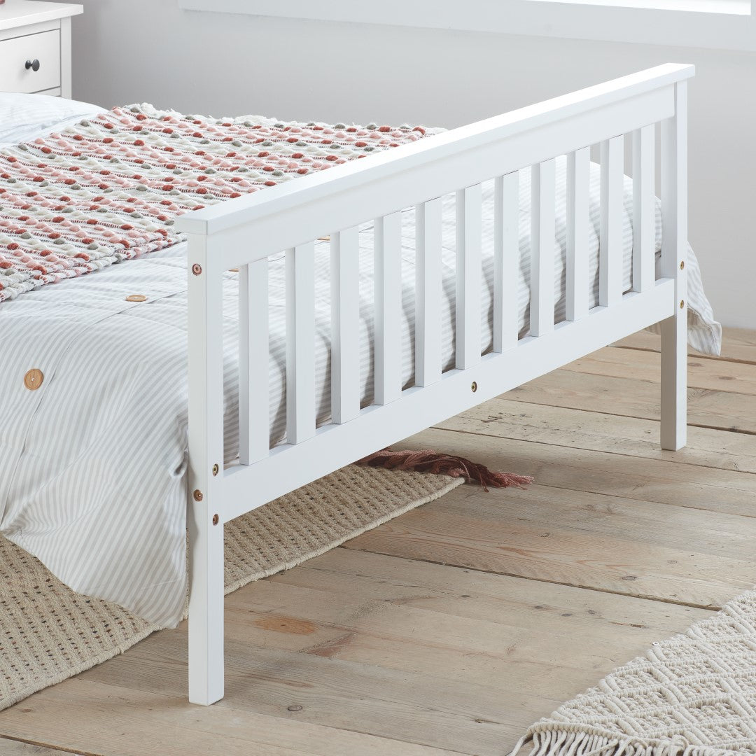 Birlea Oxford 4ft6 Double White Pine Bed Frame
