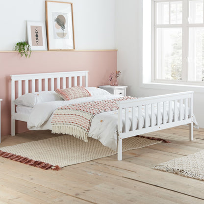 Birlea Oxford 4ft6 Double White Pine Bed Frame