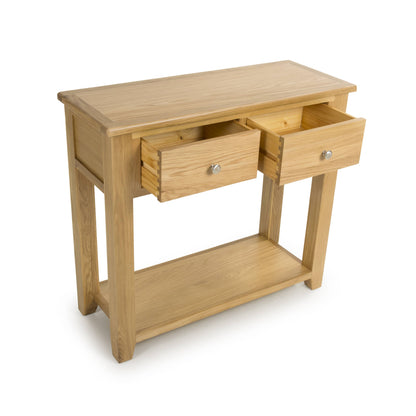 Oak Madrid console table