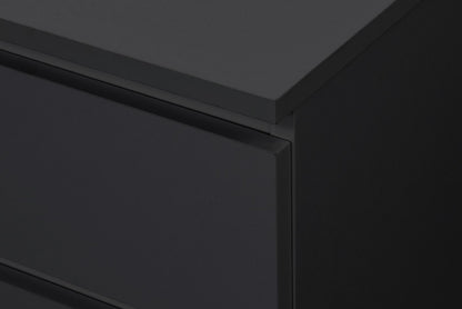 Birlea Oslo Black 2 Drawer Bedside