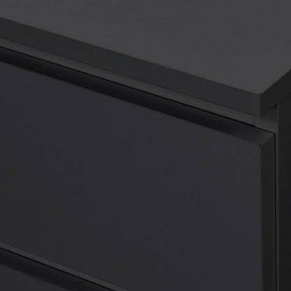 Birlea Oslo Black 4 Drawer Chest