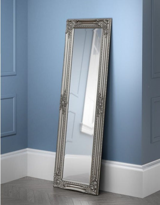 Julian Bowen Palais Pewter Dress Mirror