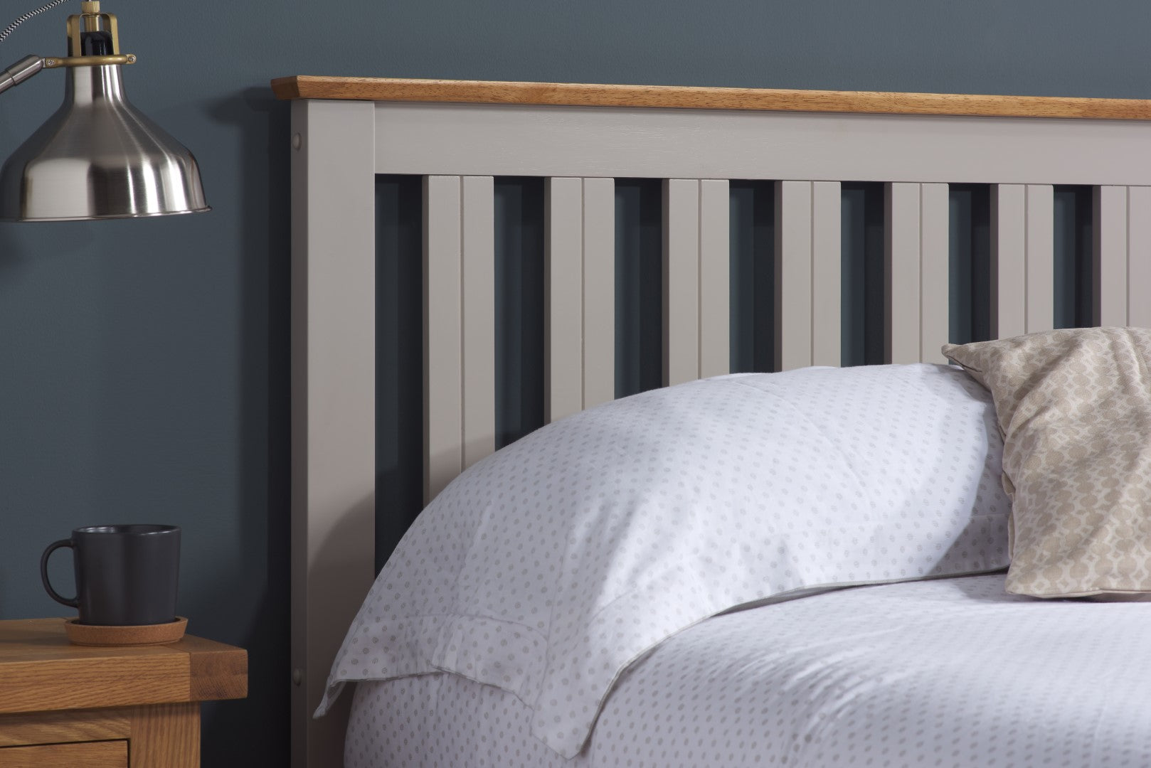 Birlea Phoenix 4ft Small Double Pearl Grey Ottoman Bed Frame