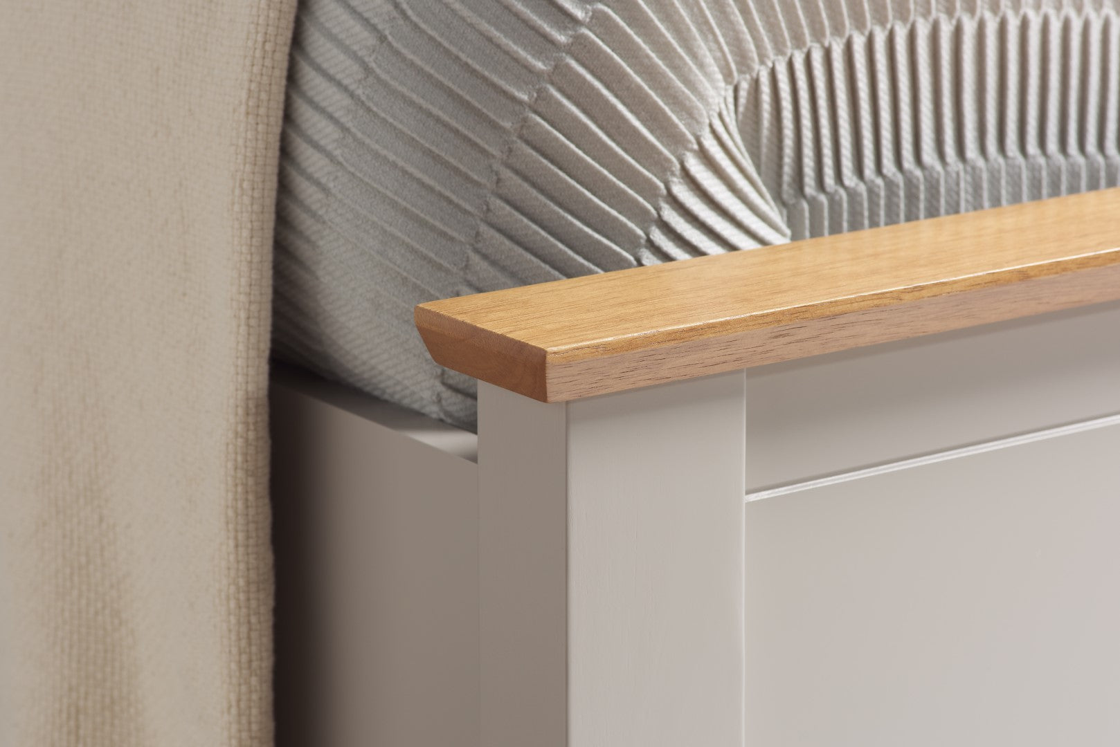 Birlea Phoenix 4ft Small Double Pearl Grey Ottoman Bed Frame