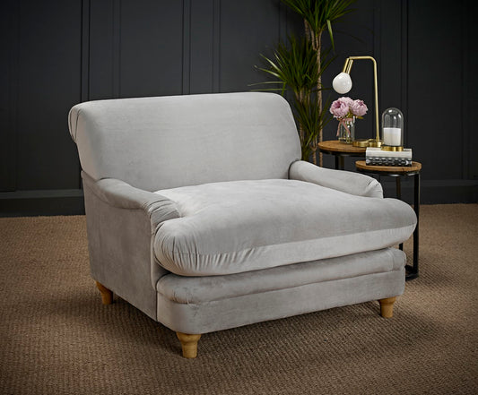 LPD Plumpton Grey Velvet Chair