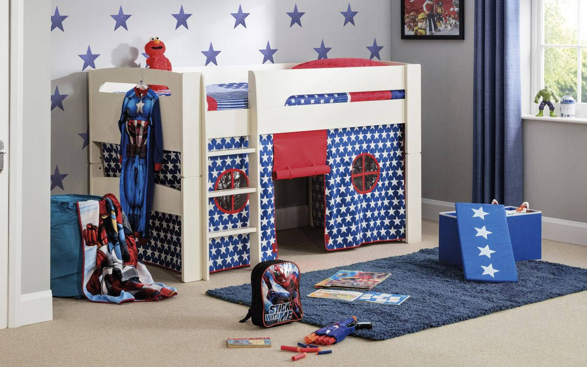 Julian Bowen Pluto Midsleeper Stone White