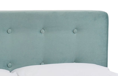 LPD Pierre 4ft6 Double Blue Velvet Bed Frame