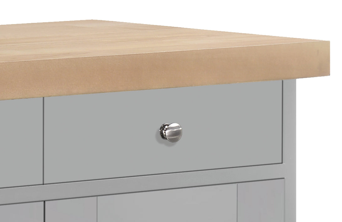 LPD Portland Grey Kitchen Island