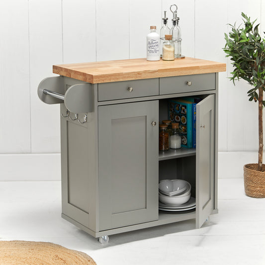 LPD Portland Grey Kitchen Island