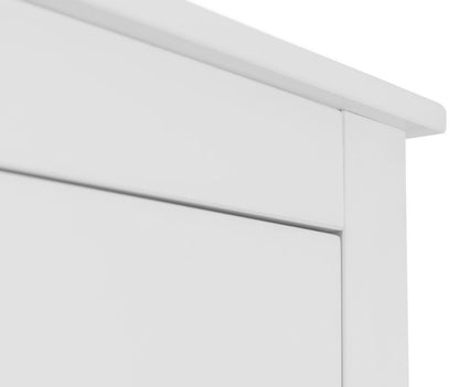 Julian Bowen Radley Surf White Wooden 2 Door 1 Drawer Combi Wardrobe