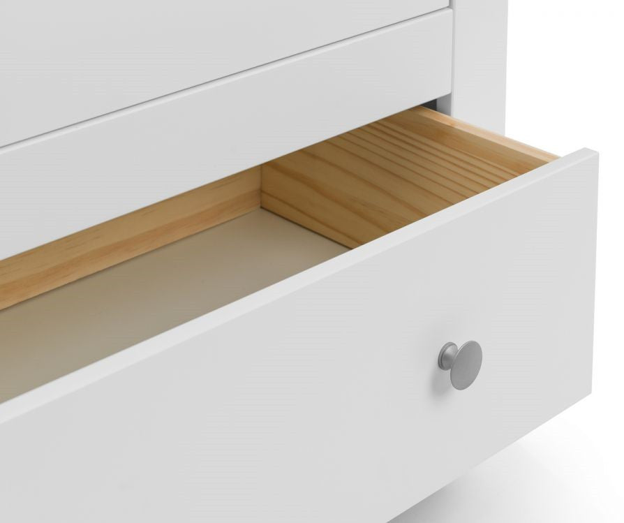 Julian Bowen Radley Surf White Wooden 2 Door 1 Drawer Combi Wardrobe