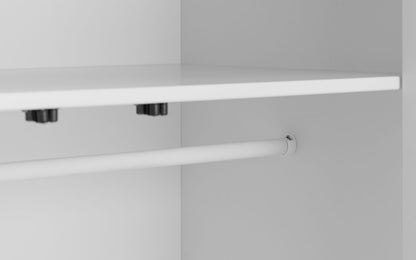 Julian Bowen Radley Surf White Wooden 2 Door 1 Drawer Combi Wardrobe