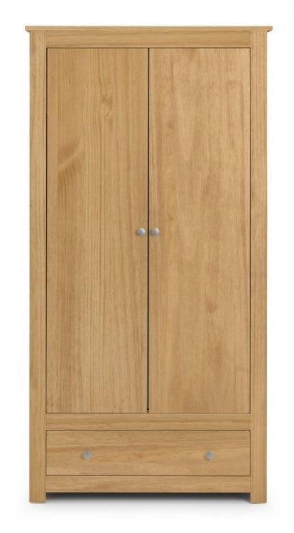 Julian Bowen Radley Waxed Pine Wardrobe