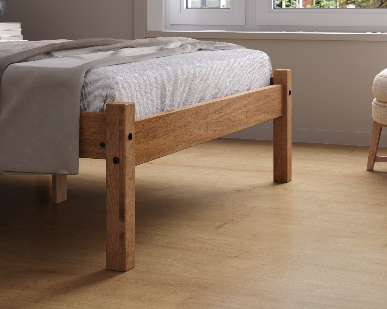 Birlea Rio 4ft Small Double Oak Pine Bed Frame