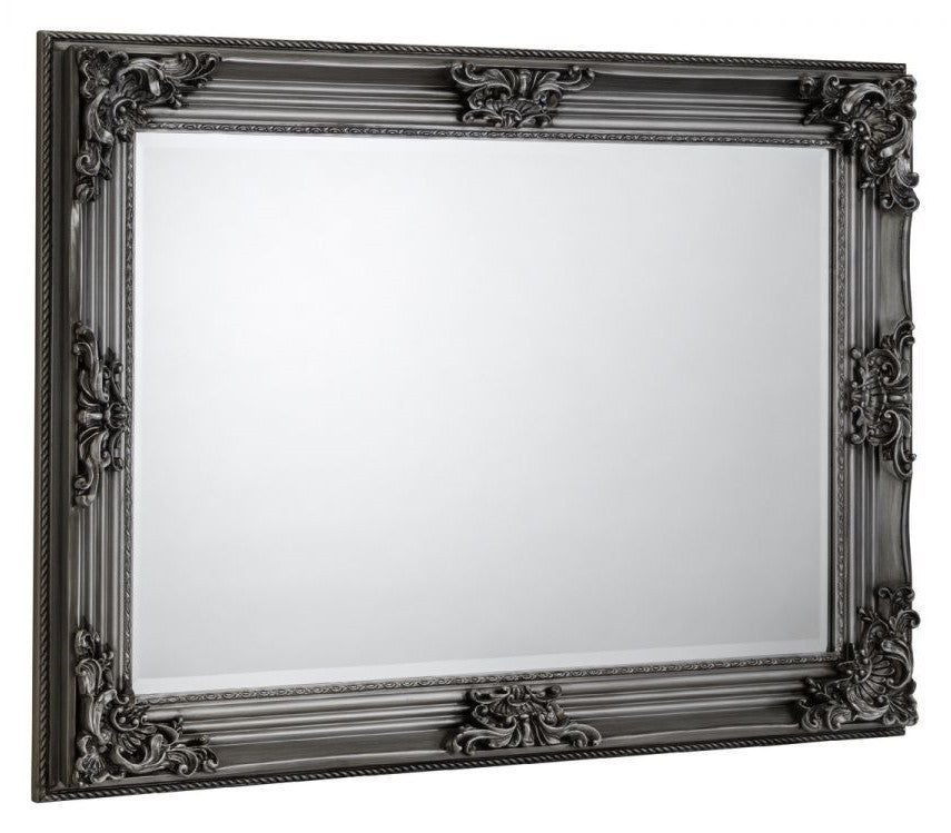 Julian Bowen Rococo Pewter Wall Mirror