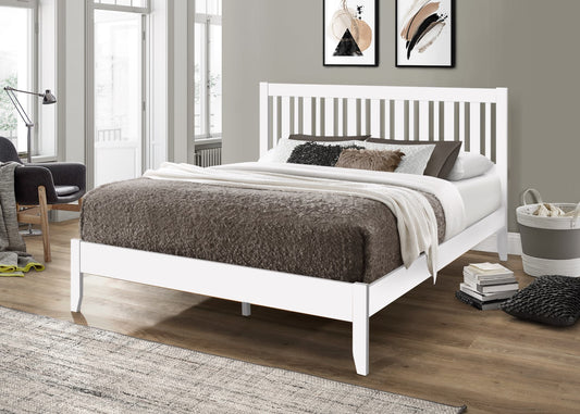 Sareer Rievaulx 4ft6 Double Solid Wooden White Bed Frame