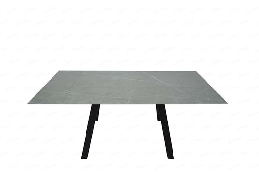 Giatalia Rische 120cm-160cm Grey Sintered Stone Extending Dining Table