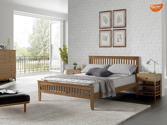 Sareer Sandhurst 5ft Kingsize Oak Bed Frame