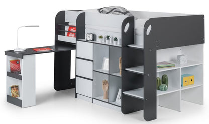 Julian Bowen Saturn White And Grey Midsleeper