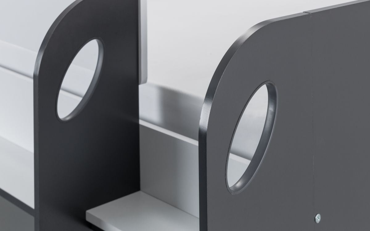 Julian Bowen Saturn White And Grey Midsleeper