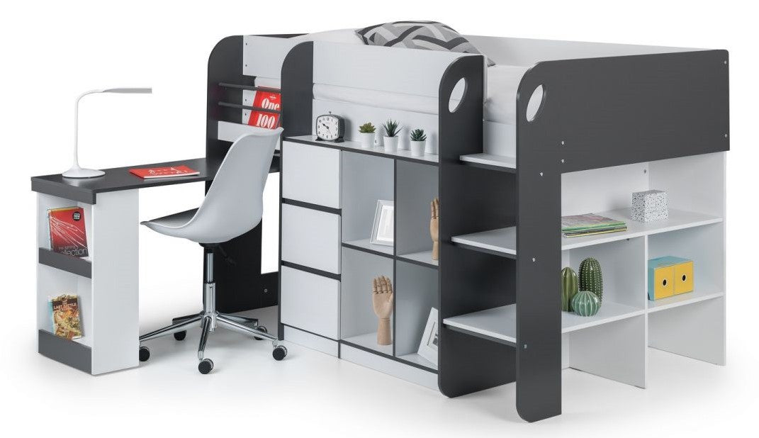 Julian Bowen Saturn White And Grey Midsleeper