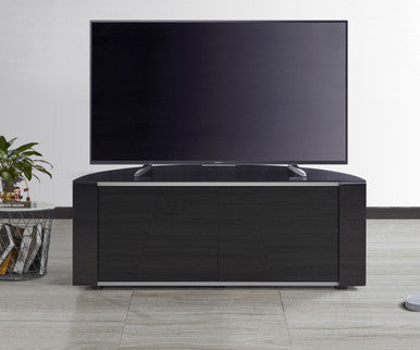 MDA Designs Sirius 1200 Black D Shape TV Cabinet For TVs Upto 55 Inches