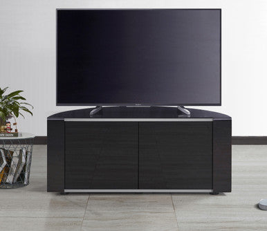 Sirius 850 Black Corner TV Stand Cabinet For TVs Up To 40 Inches MDA Designs