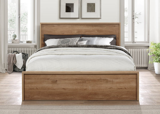 Birlea Stockwell 5ft Kingsize Rustic Oak Wooden Bed Frame with Drawers