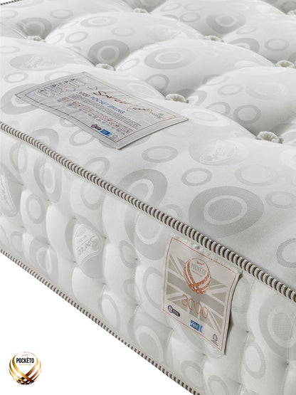Sareer Pocketo 4ft Small Double 3000 Pockets Latex Mattress