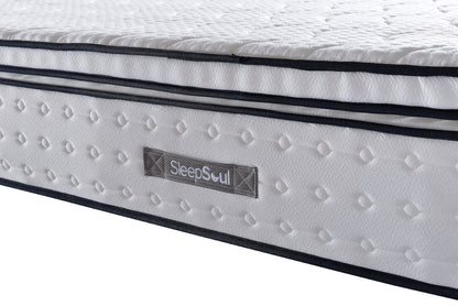 Birlea SleepSoul Space 6ft Super Kingsize White 2000 Pocket and Memory Foam Mattress