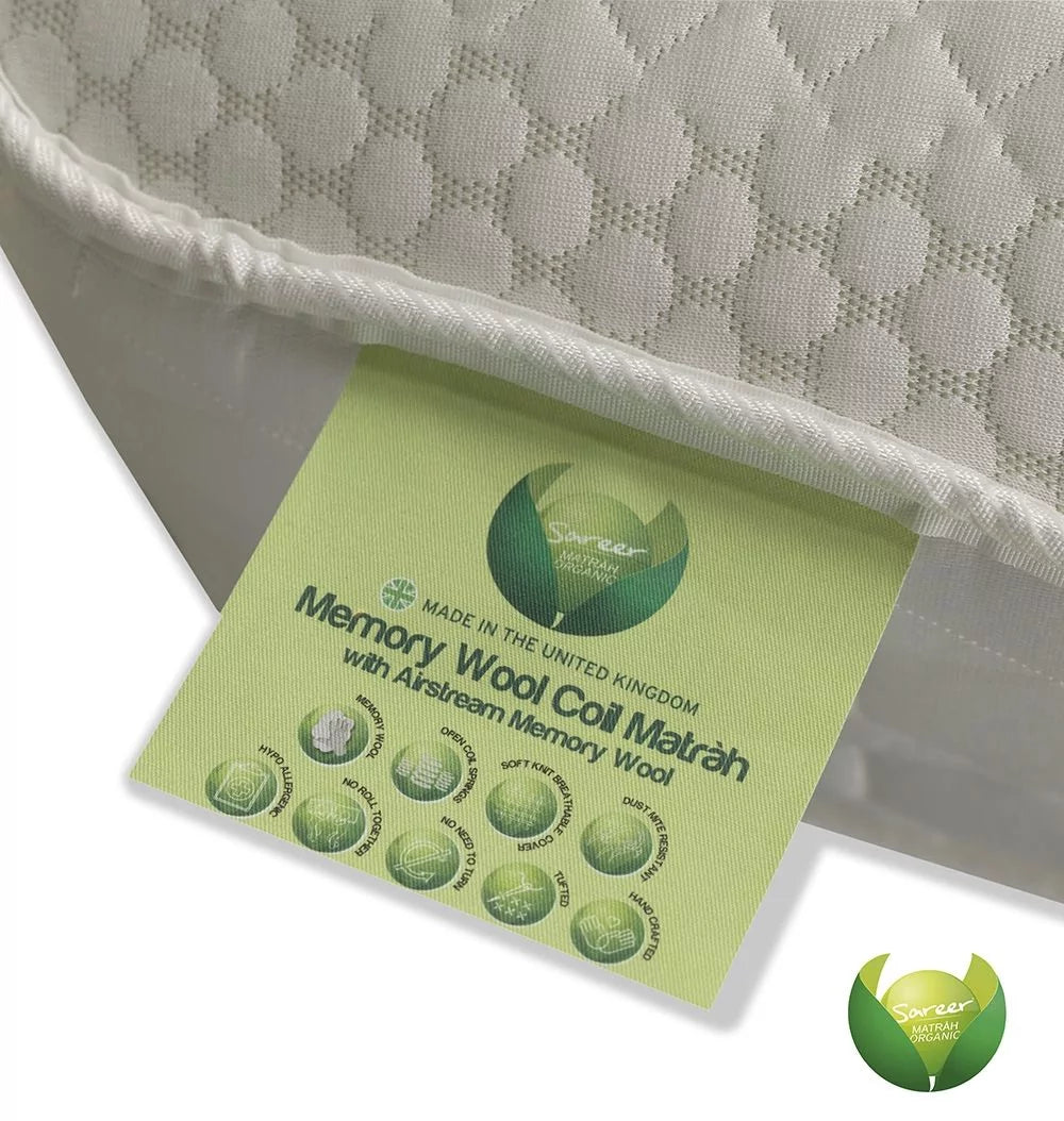 Sareer Memory wool 6ft Super Kingsize Pocket Sprung Mattress