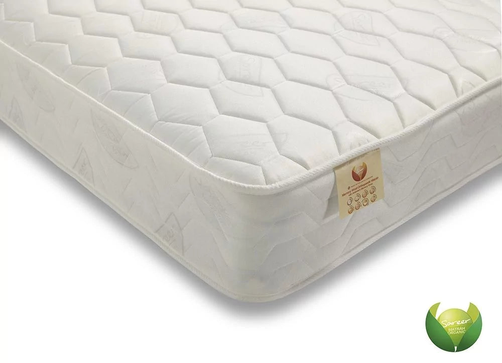 Sareer Memory wool 3ft Single Orthopaedic Open Coil Mattress