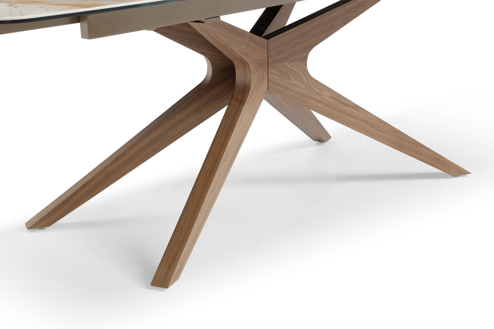 Giatalia Serene 160 - 240cm Walnut Extending Dining Table for 6 -10 Seater