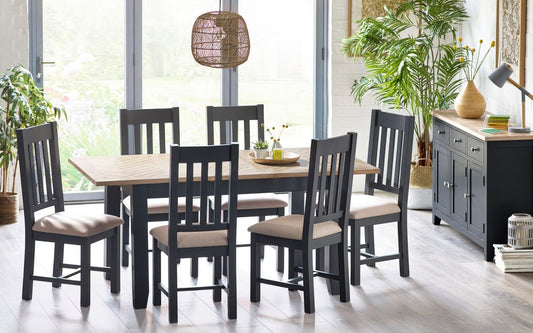 Set Of Bordeaux Dining Table & 6 Bordeaux Dining Chairs