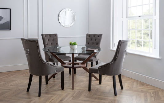 Set Of Chelsea Large Table & 4 Veneto Dining Chairs