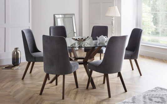 Set Of Chelsea Large Table & 6 Huxley Chairs